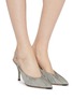Figure View - Click To Enlarge - ACNE STUDIOS - Ruched slingback pumps