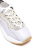 Detail View - Click To Enlarge - ACNE STUDIOS - Chunky outsole patchwork leather sneakers