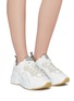Figure View - Click To Enlarge - ACNE STUDIOS - Chunky outsole leather patchwork sneakers