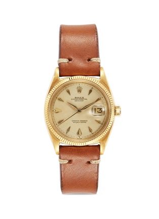 Main View - Click To Enlarge - LANE CRAWFORD VINTAGE COLLECTION - Rolex DateJust Oyster Perpetual 18k yellow gold 6605 watch