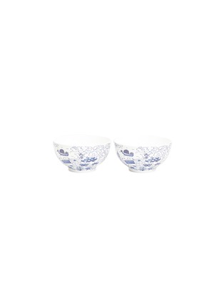 Main View - Click To Enlarge - FAUX - Willow soup bowl set – Blue