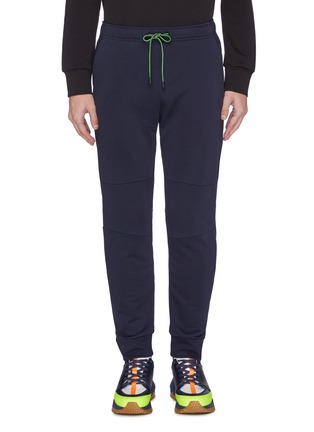 Main View - Click To Enlarge - FENDI SPORT - 'Bag Bugs' cuff panelled jogging pants
