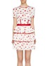 Main View - Click To Enlarge - SELF-PORTRAIT - Star print bustier panel tiered dress