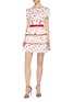 Figure View - Click To Enlarge - SELF-PORTRAIT - Star print bustier panel tiered dress