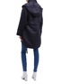 Back View - Click To Enlarge - EQUIPMENT - 'Orton' belted hooded satin parka