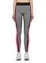 Main View - Click To Enlarge - NO KA’OI - 'Loli Kaomi' scalloped colourblock stripe outseam leggings