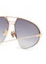 Detail View - Click To Enlarge - DIOR - 'Dior Stellaire 5' mirror metal narrow aviator sunglasses