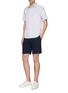 Figure View - Click To Enlarge - INCOTEX - Chinolino® linen-cotton twill shorts