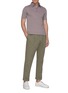 Figure View - Click To Enlarge - RING JACKET - Buckled tab pleated twill chinos