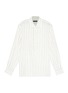 Main View - Click To Enlarge - TOMORROWLAND - Pinstripe linen half-placket shirt