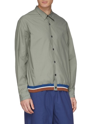 Front View - Click To Enlarge - TOMORROWLAND - Stripe hem coach jacket