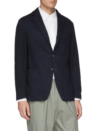 Front View - Click To Enlarge - TOMORROWLAND - Perforated soft blazer