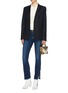 Figure View - Click To Enlarge - FRAME - 'Le Skinny de Jeanne' button cuff jeans