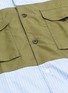  - COMME DES GARÇONS HOMME - Contrast chest pocket panel stripe shirt