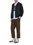 Figure View - Click To Enlarge - COMME DES GARÇONS HOMME - Chest pocket grosgrain stripe Oxford shirt