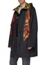 Front View - Click To Enlarge - MIHARAYASUHIRO - Scarf panel hooded coat