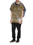 Front View - Click To Enlarge - MIHARAYASUHIRO - Denim back panel hooded camouflage print vest