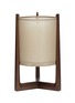 Main View - Click To Enlarge - ANDRÉ FU LIVING - Lantern round table lamp – Dark Brown