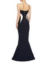 Back View - Click To Enlarge - REBECCA VALLANCE - 'Lucienne' metallic panel strapless gown