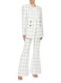 Figure View - Click To Enlarge - REBECCA VALLANCE - 'Pierre' windowpane check flared pants