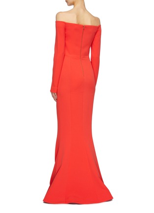 Back View - Click To Enlarge - REBECCA VALLANCE - 'L'Amore' off-shoulder crepe sweetheart gown