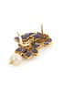Detail View - Click To Enlarge - AISHWARYA - Diamond pearl gemstone floral drop earrings