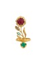 Main View - Click To Enlarge - AISHWARYA - Diamond ruby emerald gold alloy floral ring