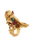  - AISHWARYA - Glass gold alloy bird ring