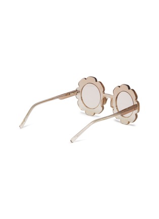 Figure View - Click To Enlarge - SONS + DAUGHTERS - 'Pixie' glitter acetate flower frame kids sunglasses