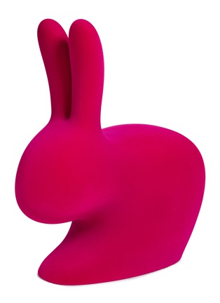Main View - Click To Enlarge - QEEBOO - Rabbit velvet chair – Fuxia