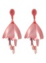 Main View - Click To Enlarge - OSCAR DE LA RENTA - 'Large Impatiens' petal glass crystal drop clip earrings