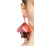 Figure View - Click To Enlarge - OSCAR DE LA RENTA - 'Large Impatiens' petal glass crystal drop clip earrings