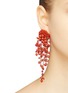 Figure View - Click To Enlarge - OSCAR DE LA RENTA - Bead cluster fringe drop clip earrings