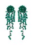 Main View - Click To Enlarge - OSCAR DE LA RENTA - Bead cluster fringe drop clip earrings