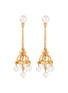 Main View - Click To Enlarge - OSCAR DE LA RENTA - Faux pearl chandelier earrings