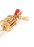 Detail View - Click To Enlarge - OSCAR DE LA RENTA - Rose stud birdcage faux pearl drop clip earrings