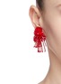 Figure View - Click To Enlarge - OSCAR DE LA RENTA - Bead cluster bar drop clip earrings