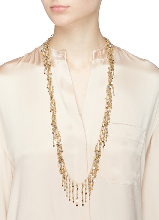 Figure View - Click To Enlarge - ROSANTICA - 'Fred' long bead fringe necklace