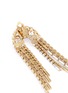 Detail View - Click To Enlarge - ROSANTICA - 'Gelo' faux pearl glass crystal fringe clip earrings