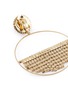 Detail View - Click To Enlarge - ROSANTICA - 'Strobo' fringe hoop drop clip earrings