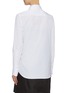 Back View - Click To Enlarge - PRADA - Logo patch bow collar shirt