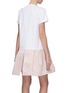 Back View - Click To Enlarge - PRADA - Contrast embellished silk skirt T-shirt dress