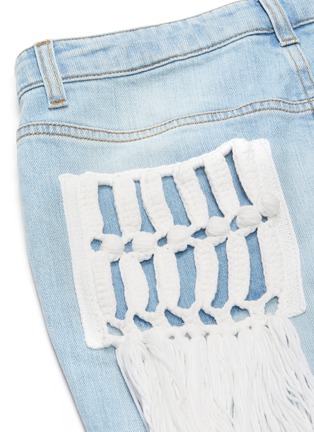  - SONIA RYKIEL - Macramé fringe panel jeans