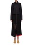 Main View - Click To Enlarge - SONIA RYKIEL - Panelled pleated wool knit skirt shirt dress