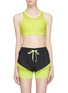 Main View - Click To Enlarge - PARTICLE FEVER - Mesh panel cutout back sports bra
