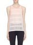 Main View - Click To Enlarge - PARTICLE FEVER - Sports bra underlay mesh tank top