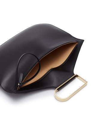 Detail View - Click To Enlarge - DELVAUX - 'Double Je' leather clutch