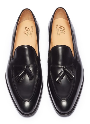 Detail View - Click To Enlarge - GEORGE CLEVERLEY - 'Adrian' tassel leather loafers