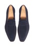 Detail View - Click To Enlarge - GEORGE CLEVERLEY - 'George' suede penny loafers