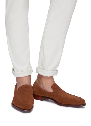 penny loafers suede
